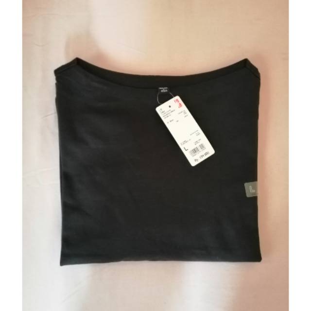 UNIQLO T-SHIRT WANITA LENGAN MERCERIZED