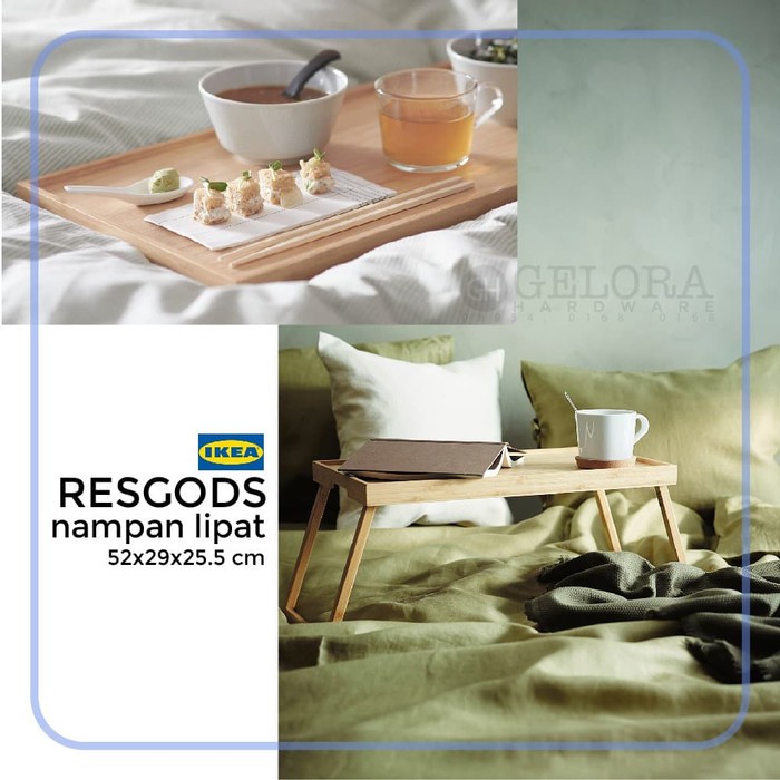 Produk Terbaru - Nampan Lipat Resgods/ Meja Lipat Tempat Tidur Ikea/ Meja Lipat Bambu