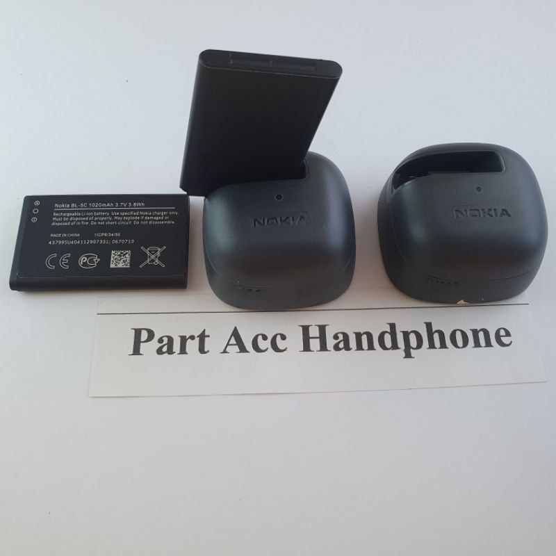 charger dekstop nokia dt33 dt-33 untuk baterai nokia bl-5c bl5c bl-4c bl4c dll