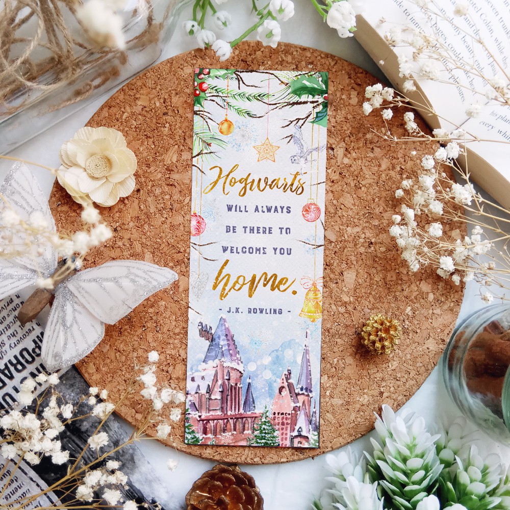 

Hogwarts will always - bookmark / postcard