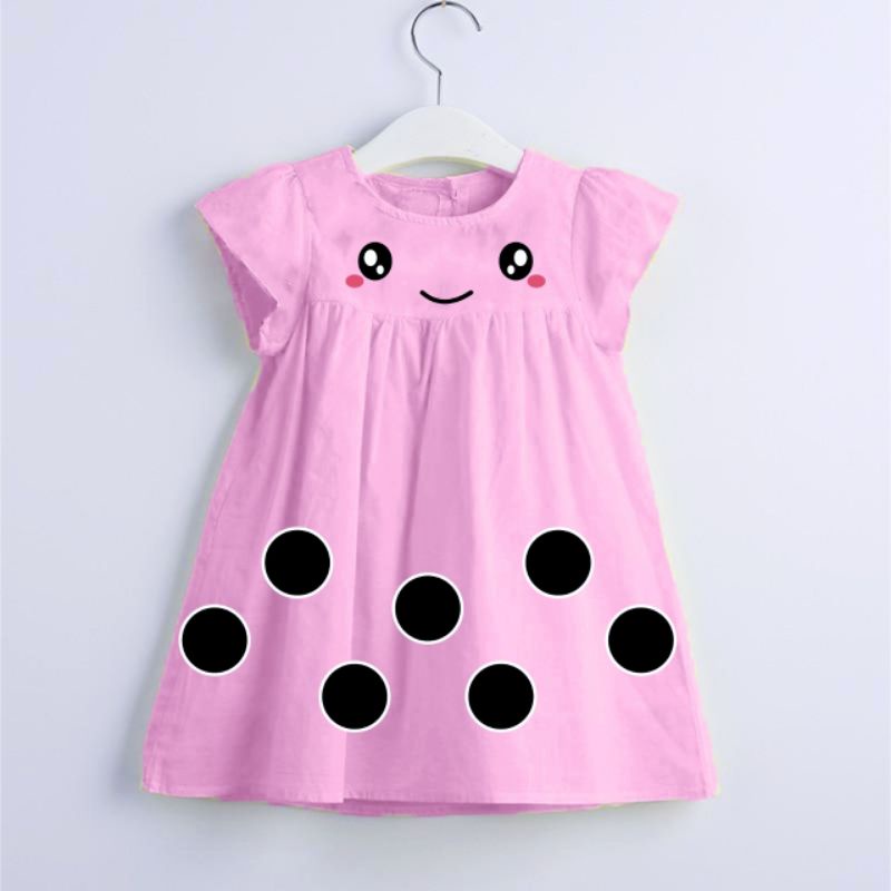 dress anak perempuan boba-PINK
