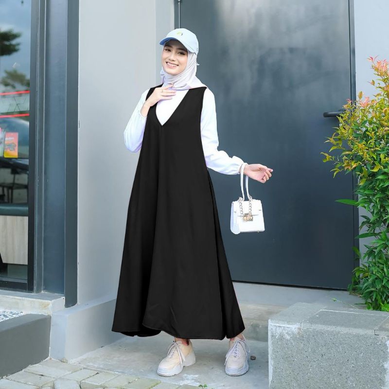 Overall basic polos matt fashion remaja muslim