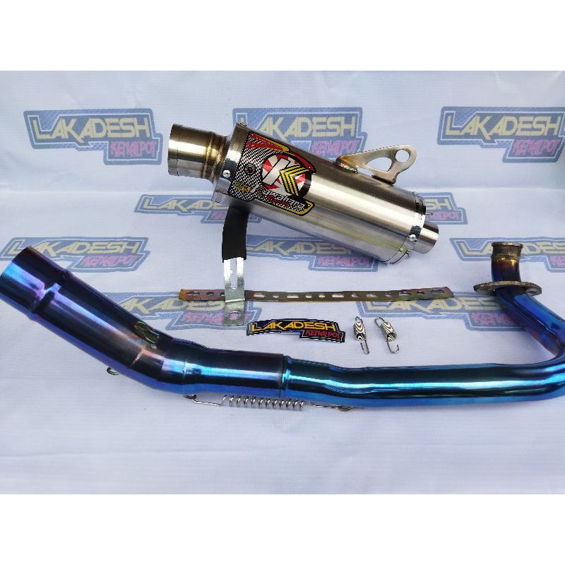 KNALPOT KAWAHARA LEHER BLUEMOON (INLET 38/50) BEAT MIO VARIO AEROX SCOOPY NMAX PCX LEXI ADV DLL