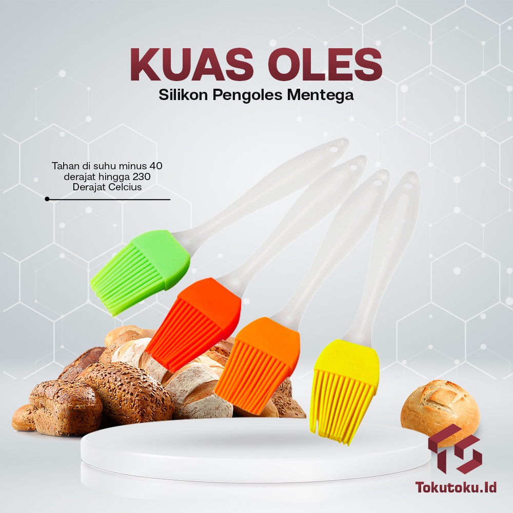 Kuas Oles Silikon Pengoles Roti Mentega BBQ Brush Cake