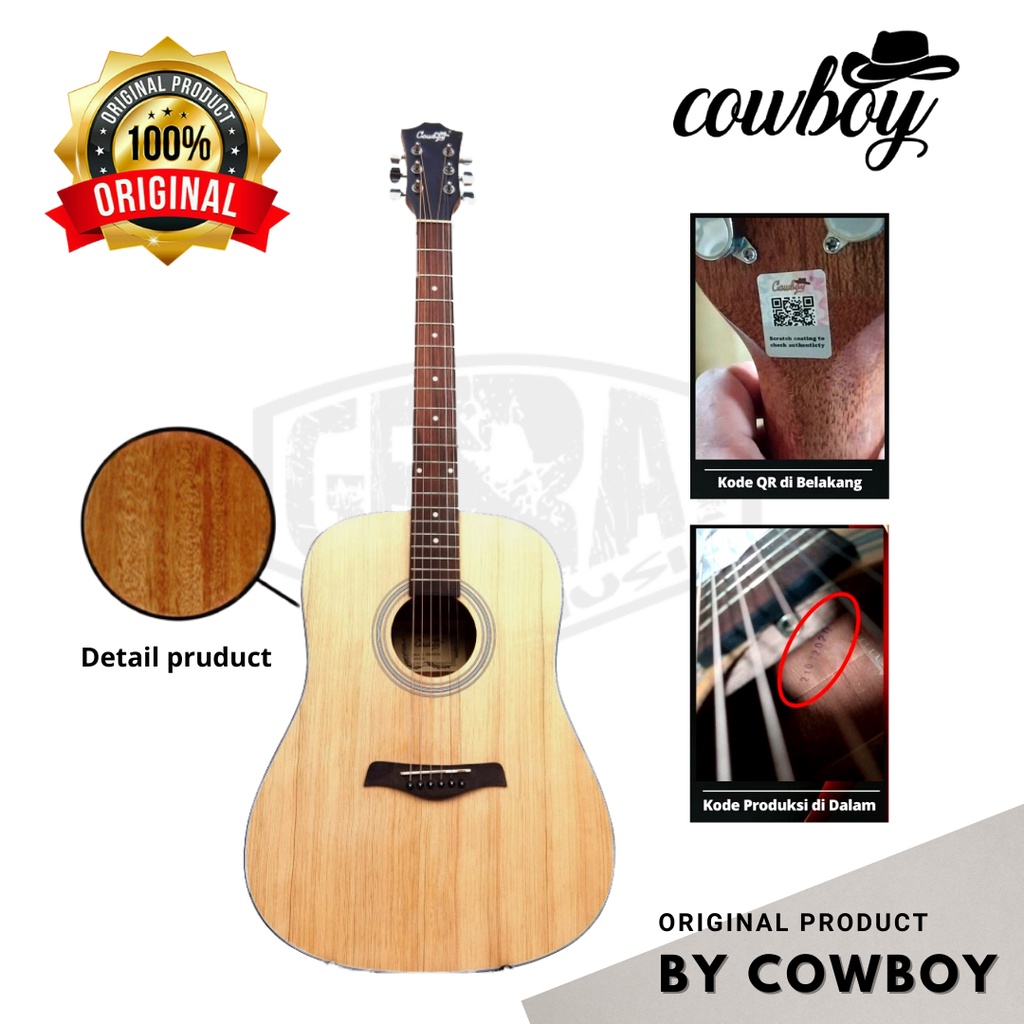 Cowboy - Gitar Akustik GW-240NA Natural Original