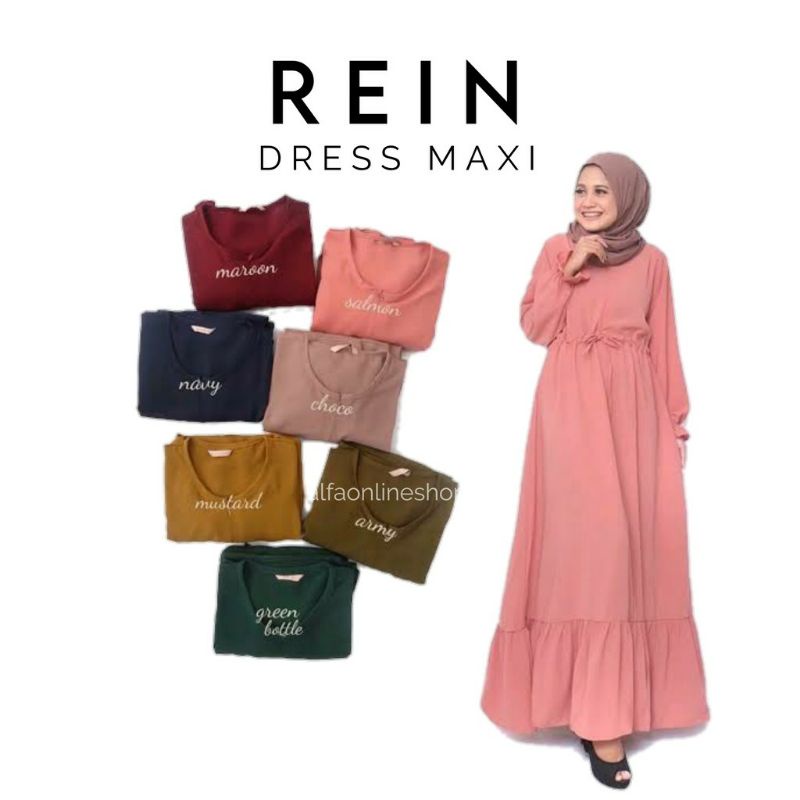 MRA - Rein maxi dress Wolfis Polos Rempel // gamis reinn (1kg=4)