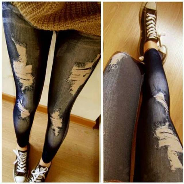 Celana Jegging Casual - Jegging Impor - Ripped Jegging - Jegging Murah