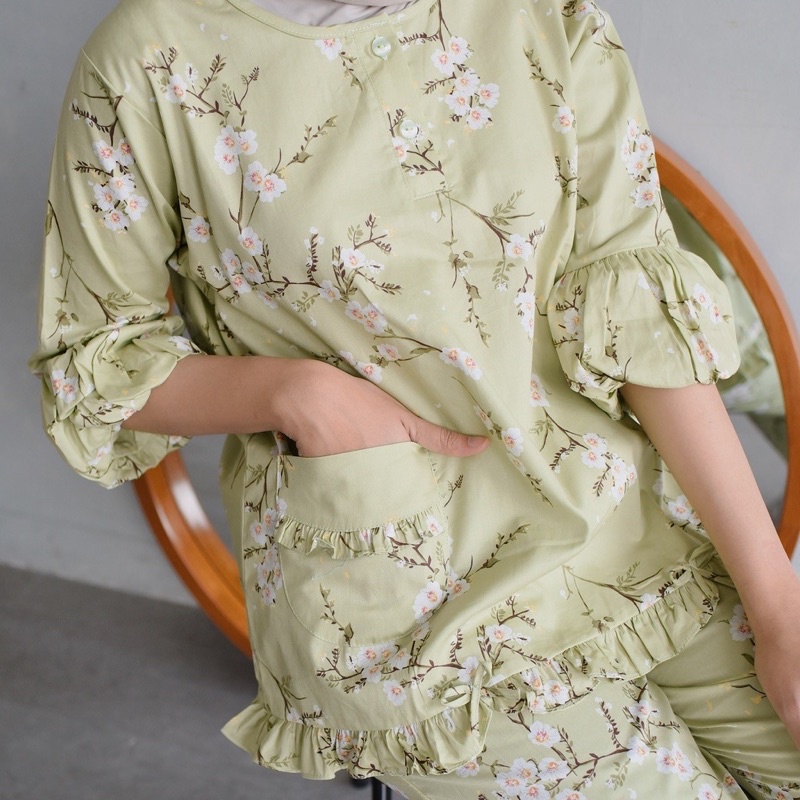 Sunly Tangan Balon uk.24,22 Cln Panjang [baju tidur sunly]