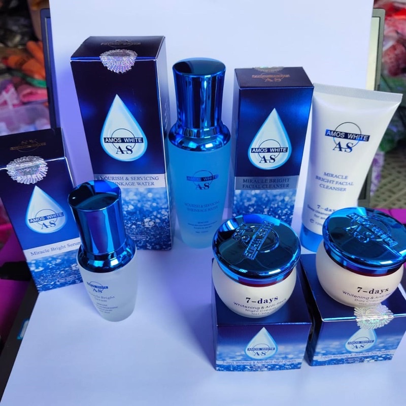 [COD] AMOS CREAM WHITENING 7DAYS PAKET LENGKAP