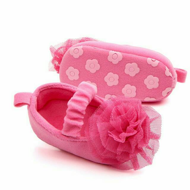Sepatu Bayi Import Pink Fanta