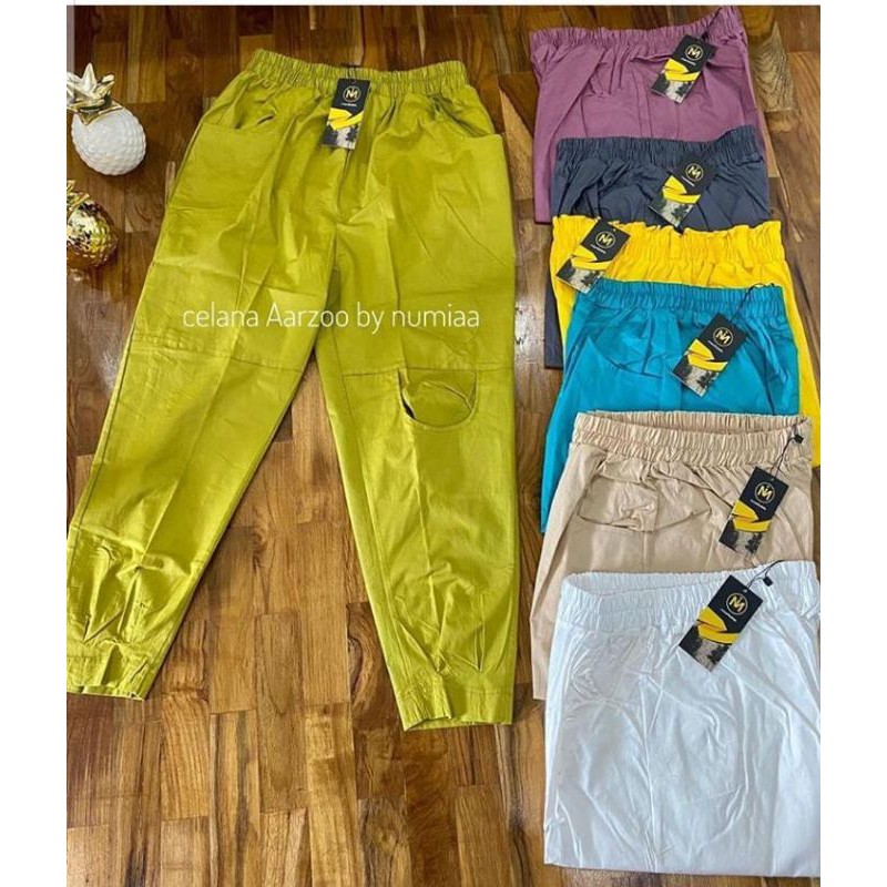 yellow parachute pants