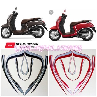 Jual STIKER STRIPING LIS LES POLET BODY MOTOR HONDA NEW SCOOPY 2022