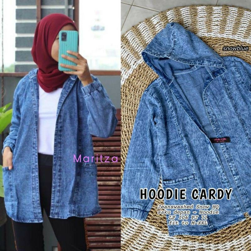 HOODIE CARDY | JAKET JEANS BERTOPI MARITZA