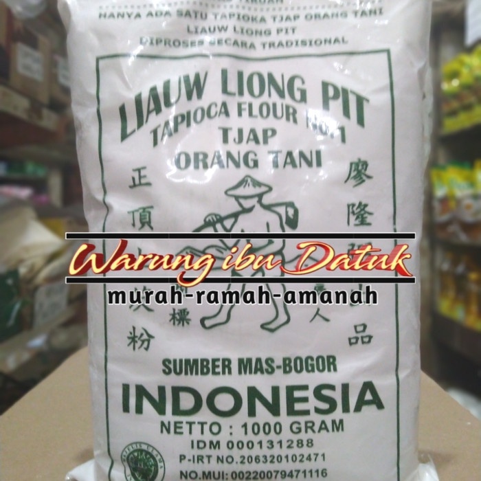 

cs01477 Sagu Tani/Tepung Tapioka Merk Liauw Liong Pit 1000G Da01D100