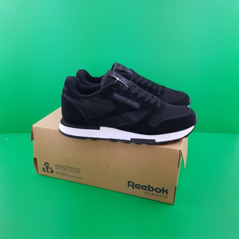 Reebok Classic Leather Utility Black White