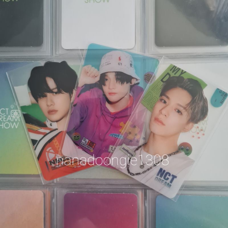 Photocard clear benefit japan QOO10 NCT Jeno Jungwoo Chenle