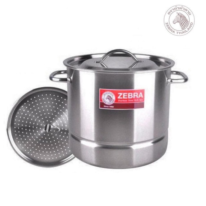 DANDANG ZEBRA RICE STEAMER + SARINGAN 28x28 171401 ZEBRA