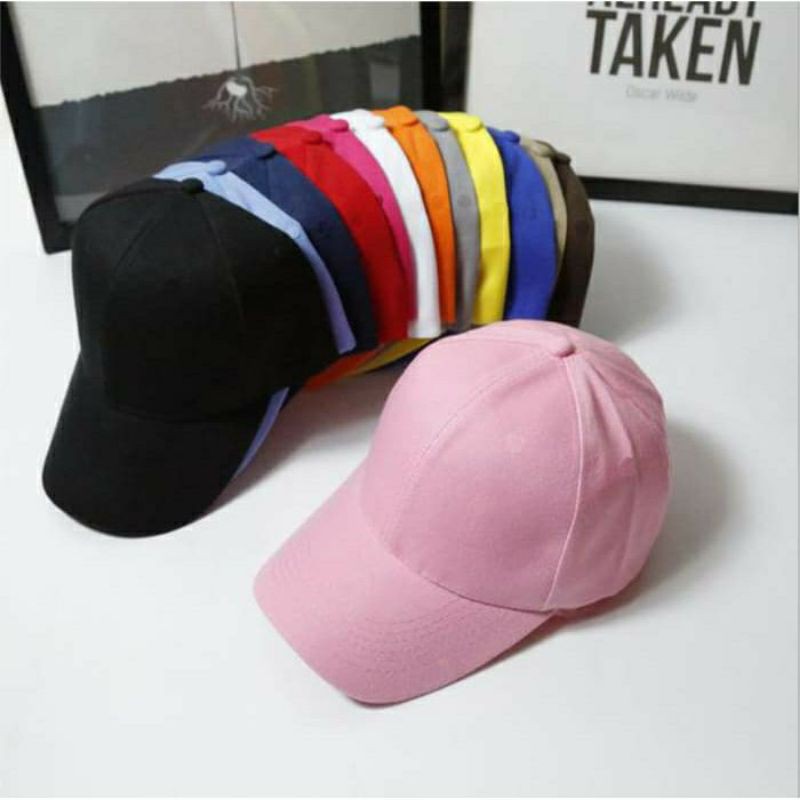 Topi baseball polos hitam bahan raffel cakop besi terbaru dan keren bisa COD