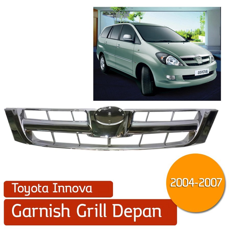 GRILL RAMBANG DEPAN TOYOTA INNOVA 2004 2005 2006 2007 CHROME