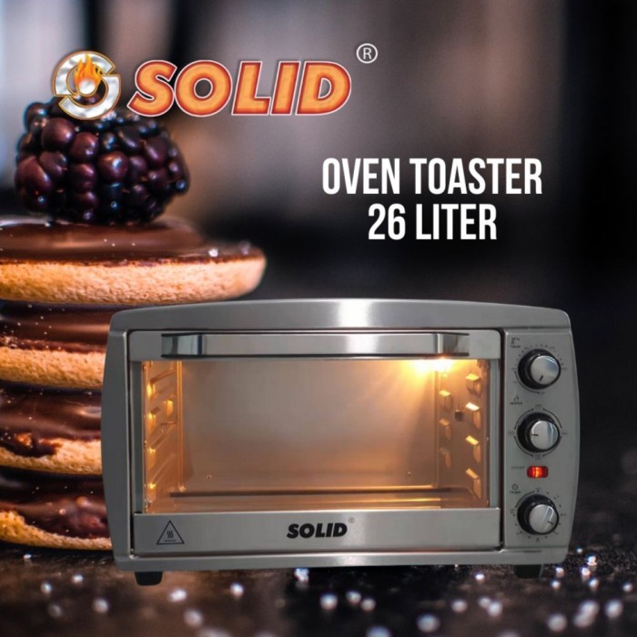 SOLID Oven Listrik 26 Liter TO 2026A - Garansi 1 Tahun