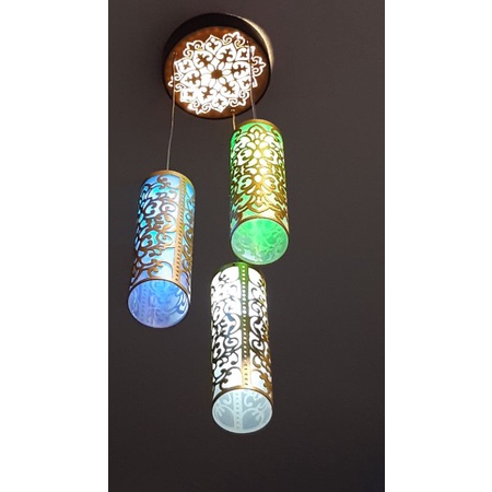 Lampu gantung ukir paralon