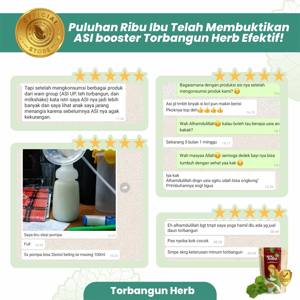 PAKET HEMAT TORTEA 3 pcs TEH CELUP TORBANGUN TEH PELANCAR ASI BOOSTER FREE MADU