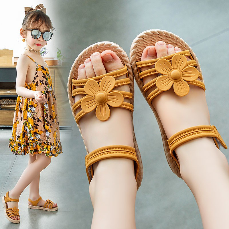 SUNSET BEACH DAISY Sandal Anak Perempuan Bahan Karet Model Lucu 0-5 Tahun Import / Sandal Anak Perempuan Bahan Karet Model Lucu 1-5 Tahun Import