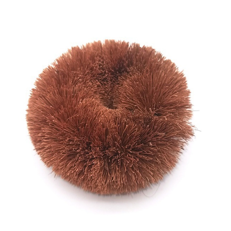 Sikat Pembersih Panci Minyak Anti Lengket Warna Coklat Kelapa Alami Untuk Dapur