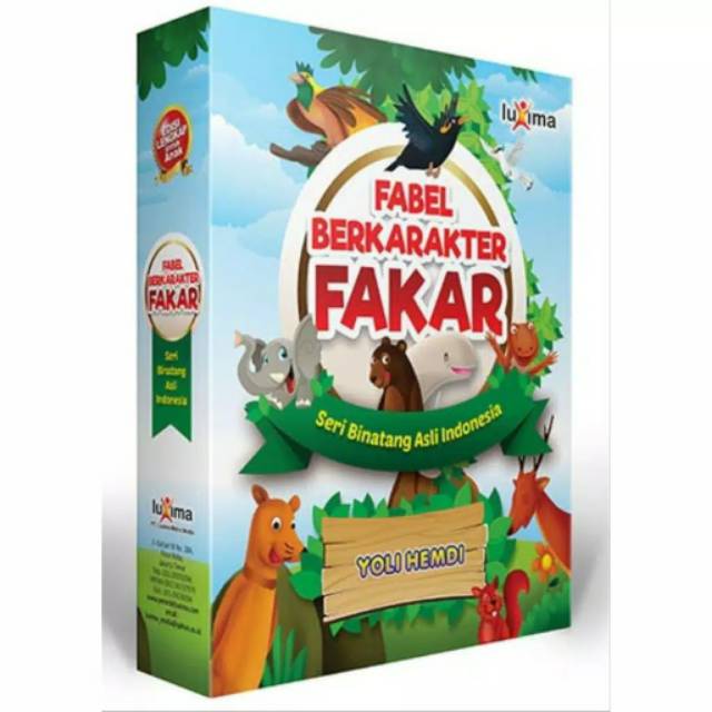 Paket Fabel Berkarakter (Kemasan Box Ekslusif Dpt VCD Animasi)