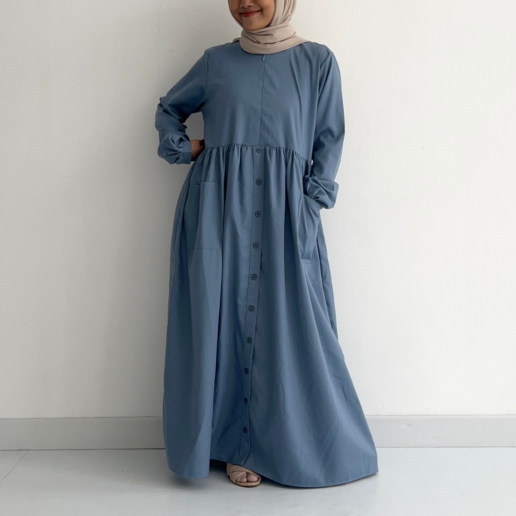 Calla Gamis / Gamis Kancing Toyobo / Gamis Polos Toyobo
