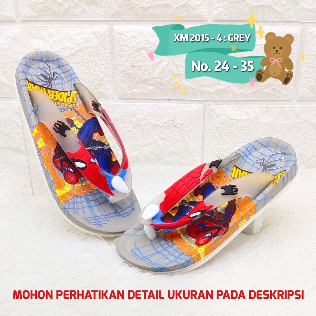 Sendal super hero anak 2015 4 Sandal karet import anak laki SDLSA