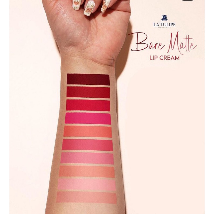 La Tulipe Lite Matte Lipcream Lip Cream Lipstik Lisptik Liptik Latulip Latulipe Ltpro Matte Murah Wa