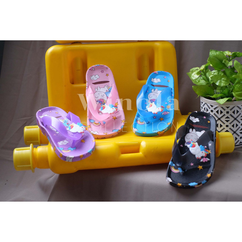 Sandal Jepit Anak Perempuan Motif Unicorn Winola Collection 5118-R6