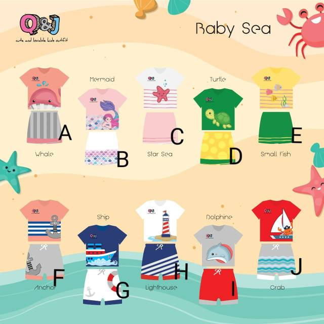 Setelan Anak baby Sea QnJ murmer