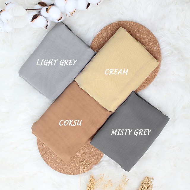 Hijab Segiempat Polycotton 115 x 115 Warna Part 1 Bella Square-4