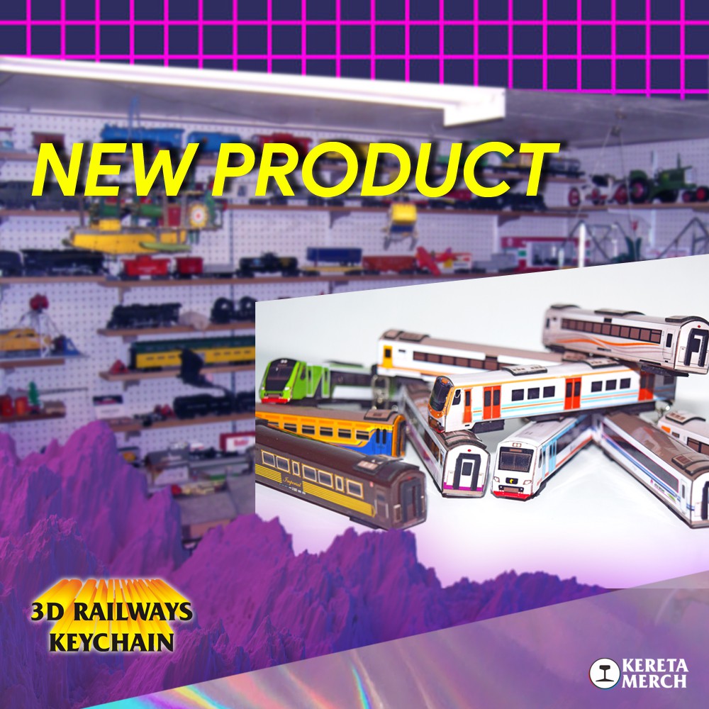MINIATUR KERETA API GANTUNGAN KUNCI UNIK KECYHAIN DIECAST MAKET MINIATURE 3D GANCI MAINAN