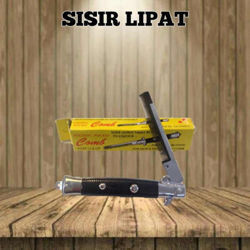 Sisir Lipat / Sisir Lipat Besi / Sisir Rambut