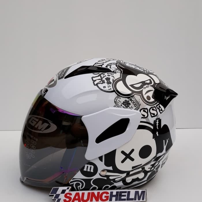 HELM GM FIGHTER MOTIF SPEAK UP WHITE