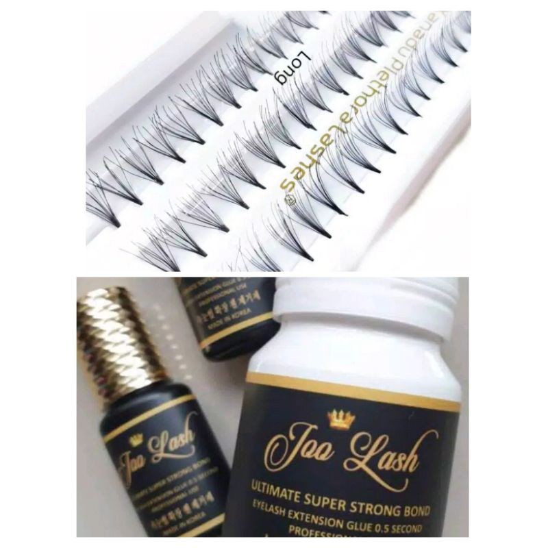 Extension Bulu Mata dan Lem. DIY. Bulu Mata Lembut dan Lem Kuat