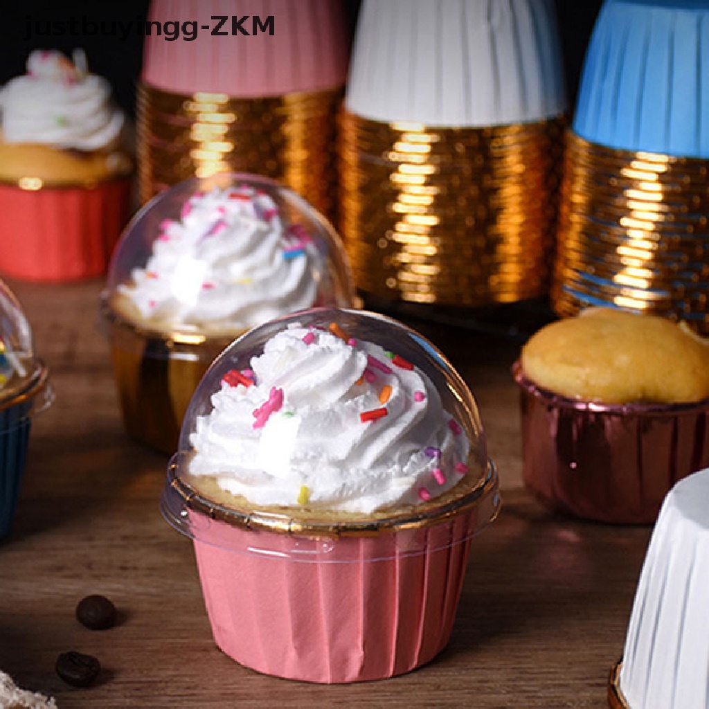 50 Pcs Case Baki Kertas Tahan Minyak Untuk Cupcake