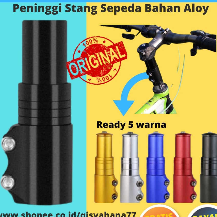 Adapter Peninggi Stem Fork Stang Sepeda Universal Bahan Aluminum Alloy