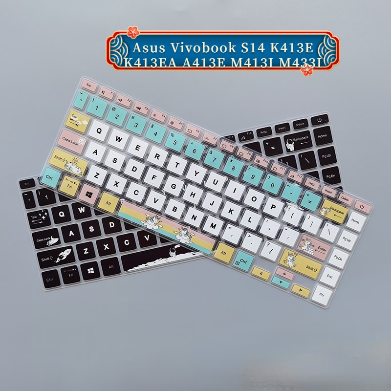 Cover Pelindung Keyboard Bahan Silikon Untuk Asus Vivobook S14 K413E K413EA A413E M433I M433Ea S433FL um433iq E410MA 14 &quot;