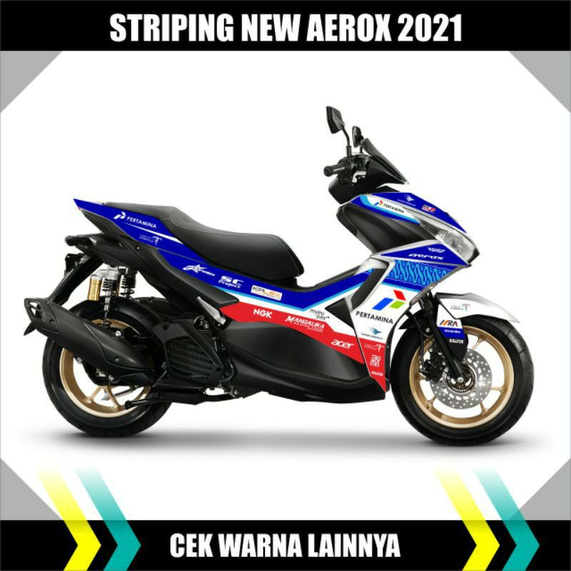 STIKER STRIPING MOTOR AEROX NEW 2021/LIS STIKER BODY AEROX/STRIPING LIS BODY AEROX BARU 2021