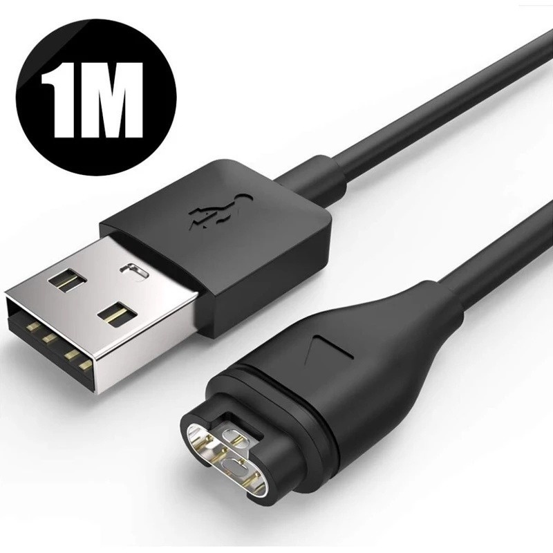 Kabel Charger USB Fast Charging Panjang 1m Untuk Smartwatch Garmin Fenix ​​Chip Ic 5 5S 5X Plus Approach S60 X10