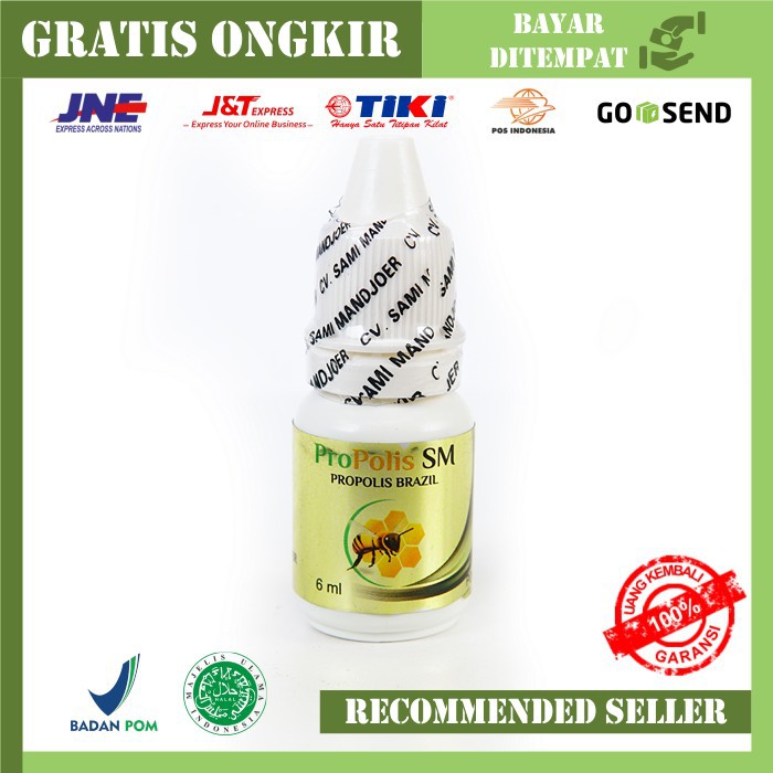 

Propolis SM ASLI Obat Tetes Herbal 6 ML - Mengatasi TBC - Flu Batuk - Darah Tinggi - Kolesterol - As