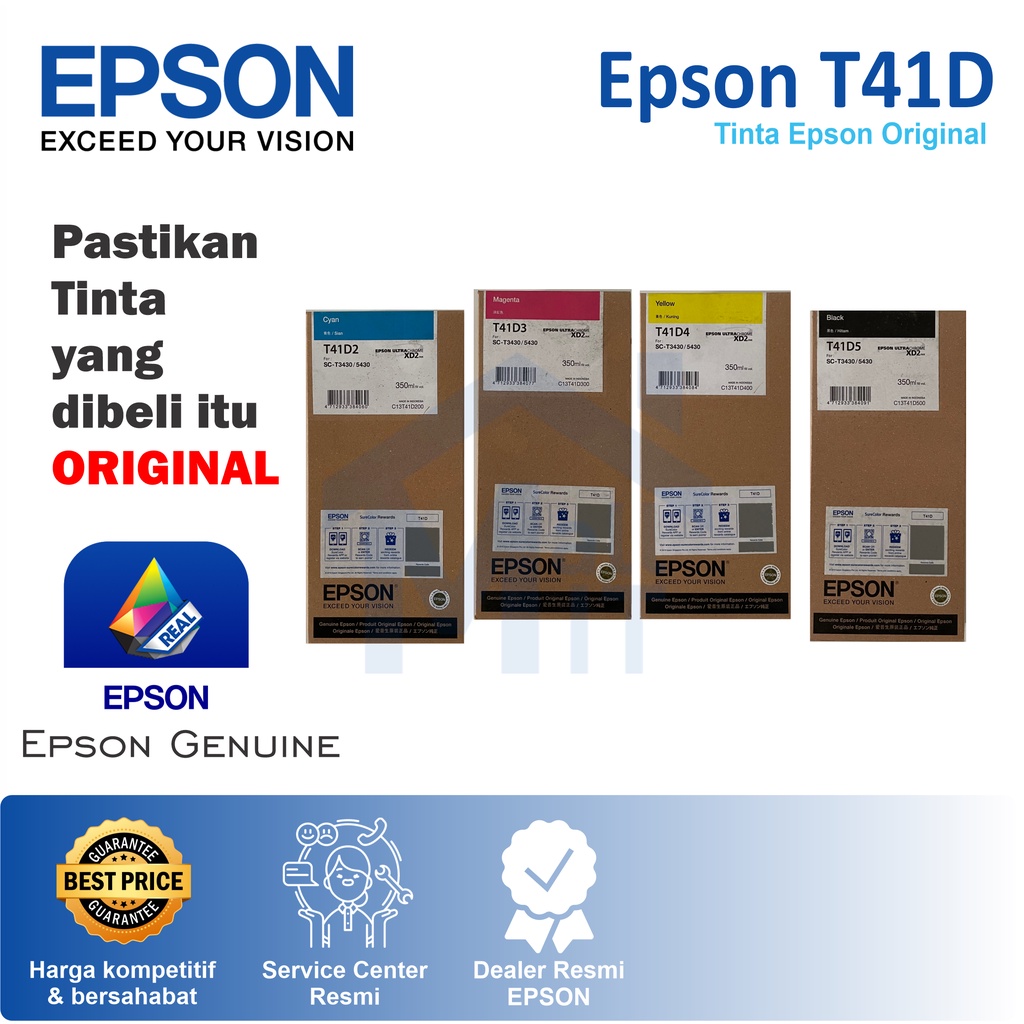 INK CATRIDGE EPSON T41D T 41 D T41 D T-41D UNTUK EPSON T5430 T3430 SC-T3430 SC-T5430