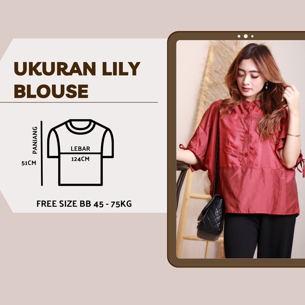 Lily Blus Blouse Atasan wanita