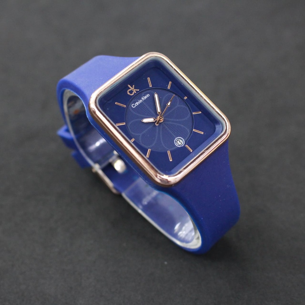 JAM TANGAN CEWEK FASHION CALVIN KLEIN WATCH TERBARU RUBBER STRAP/JAM TANGAN TERBARU/JAM TANGAN CEWEK FASHION/