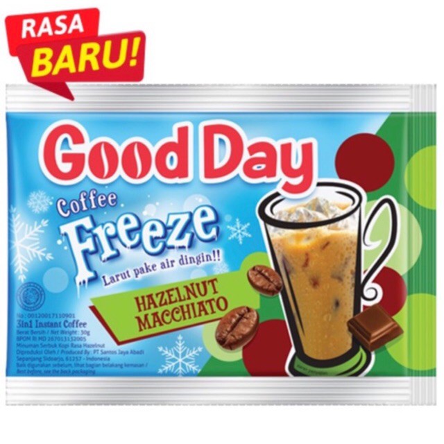 

[BARU] Good Day Coffe Freeze Hazelnut Macciato TERMURAH