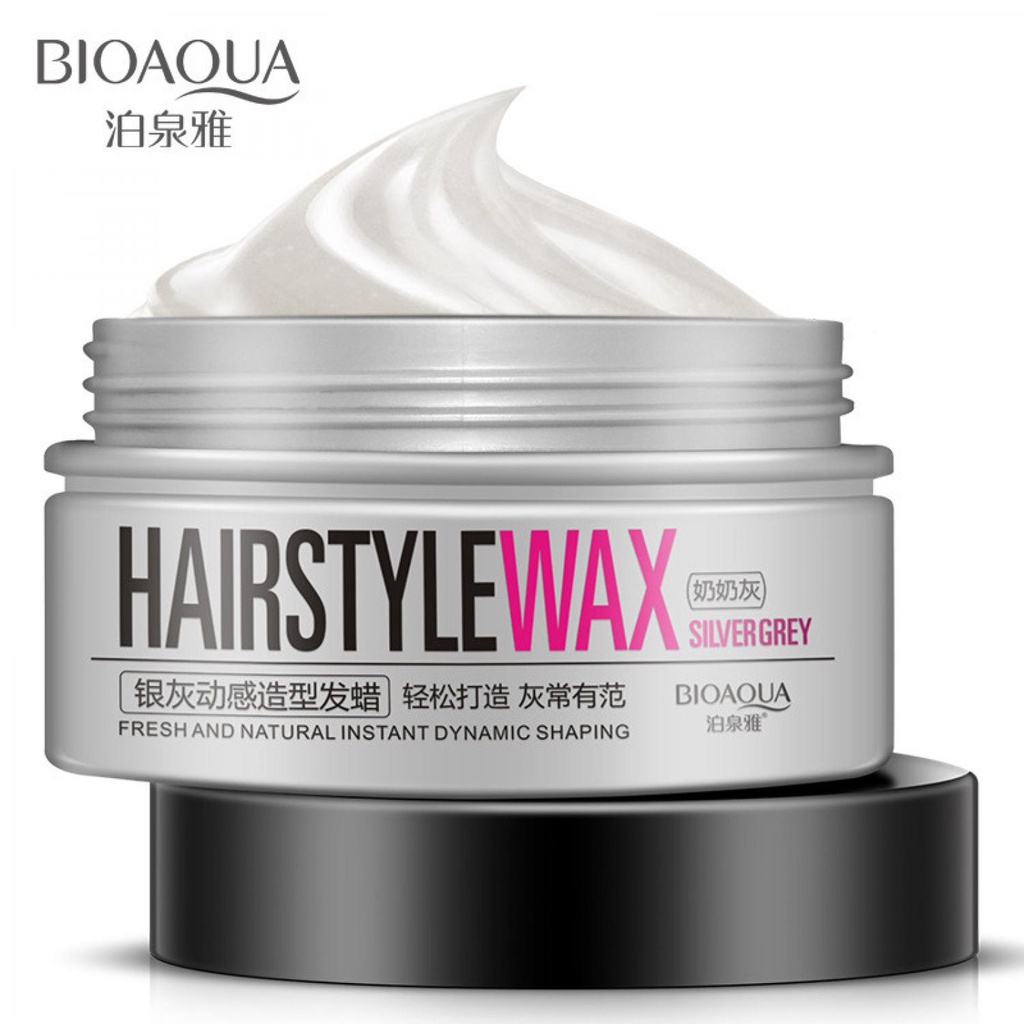 Bioaqua Minyak Wax Rambut Hairstyle Shaping Warna Silver Gray 100 Gram || Barang Unik Murah Lucu